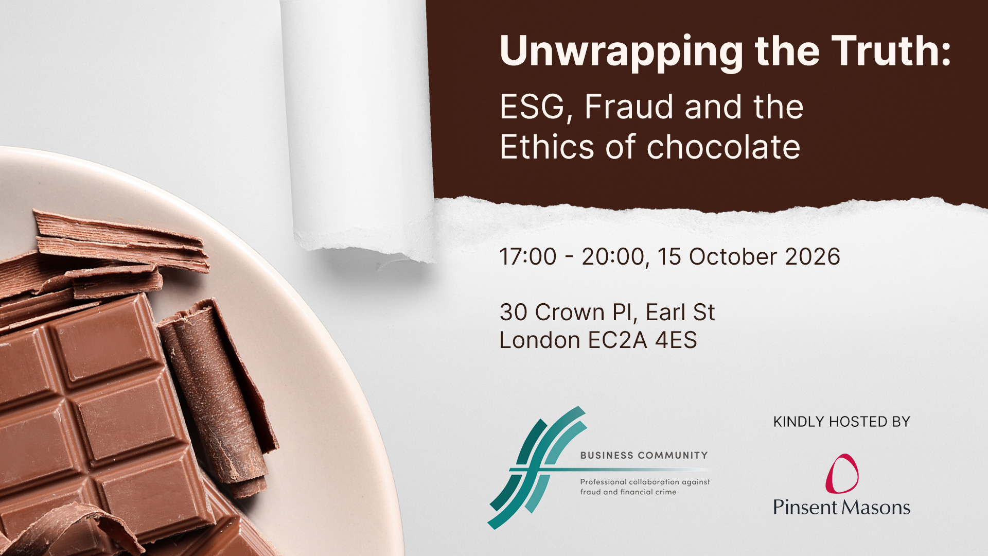 Chocolate-Event-2026 Promotional image for the event, Unwrapping the Truth